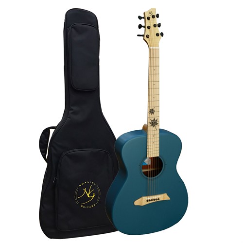 Đàn Guitar Acoustic NG- FM1 (Màu Xanh) -Tặng Kèm Bao Đàn Chính Hãng 6 Lớp NG